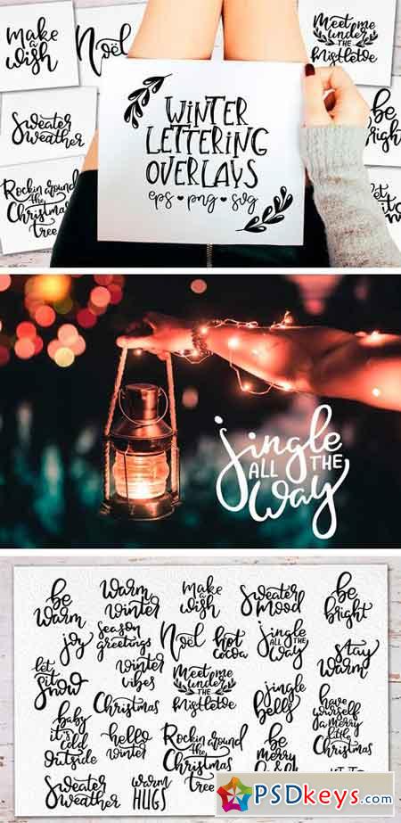 Winter Lettering Overlays 2051720