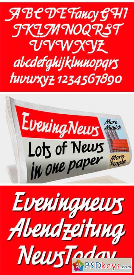Eveningnews Fonts 2067743