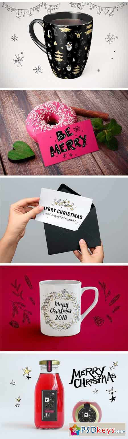 Fairy Christmas Kit, EPS+PNG 2039972