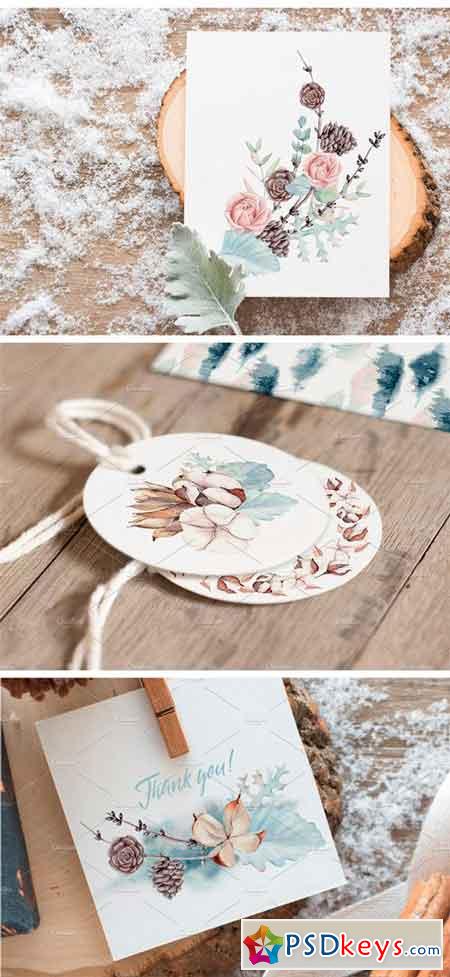 GENTLE WINTER Watercolor Collection 2034307