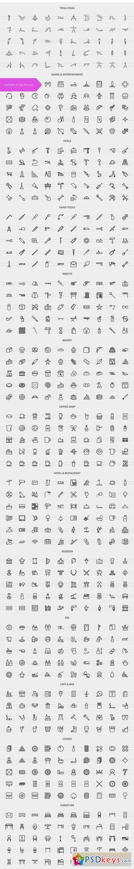 1340 Indoors Line Icons 2037465