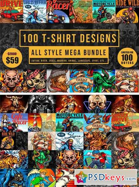 Download 100 T-Shirt Designs 2037879 » Free Download Photoshop ...