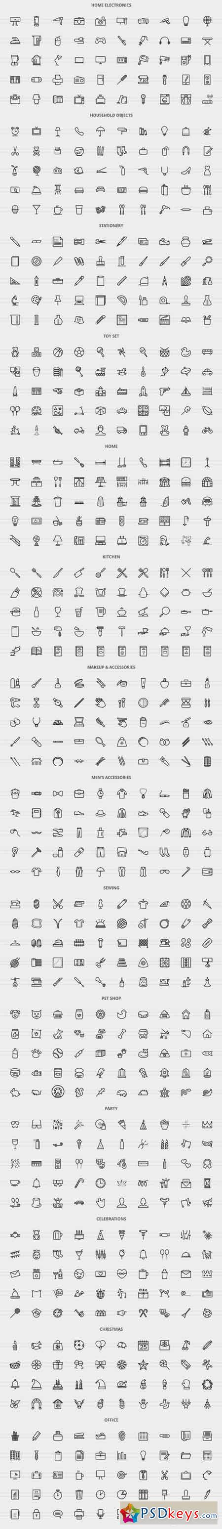 1340 Indoors Line Icons 2037465