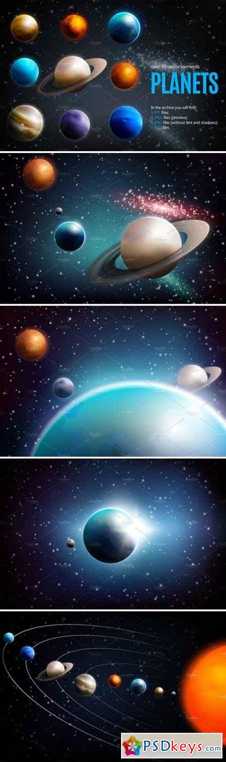 Planets Realistic Set 2057248