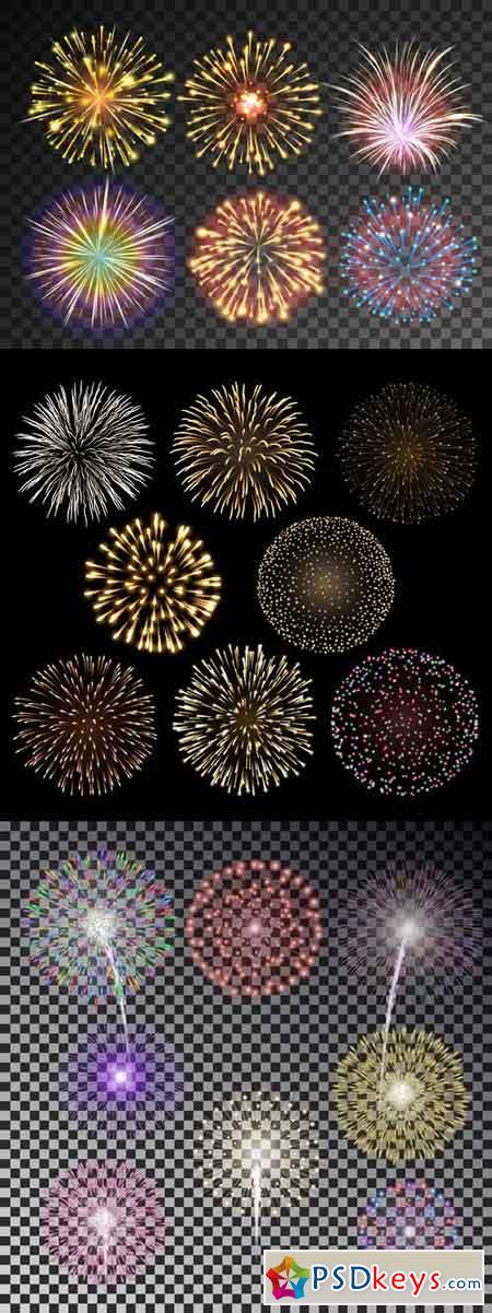 Vectors - Different Fireworks 8