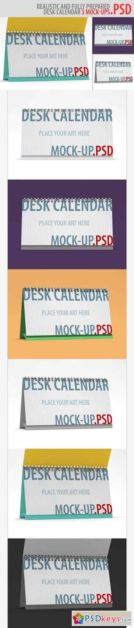 3 Desk Calendar Mockups 2016826