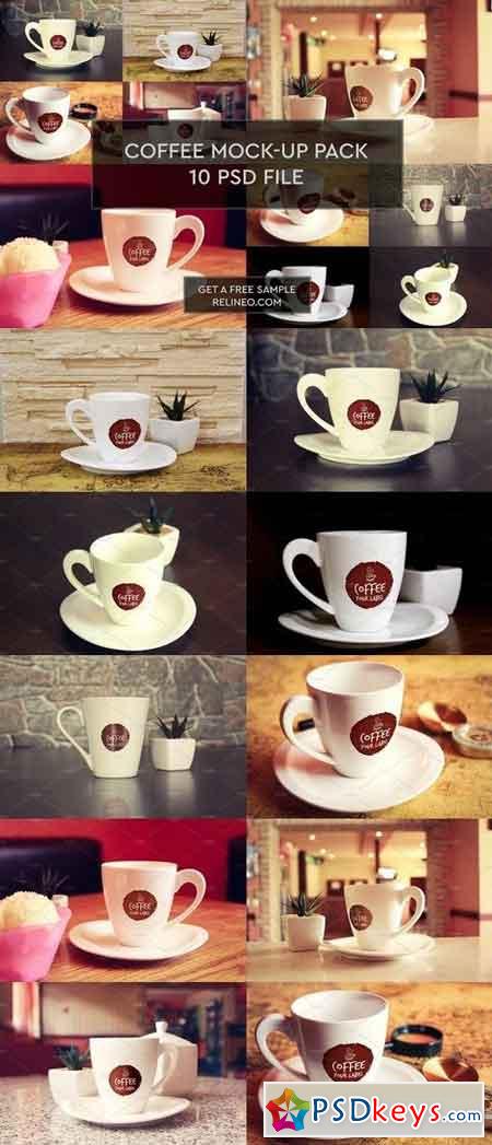 Coffe Cup Mug 10 PSD Pack 1928075