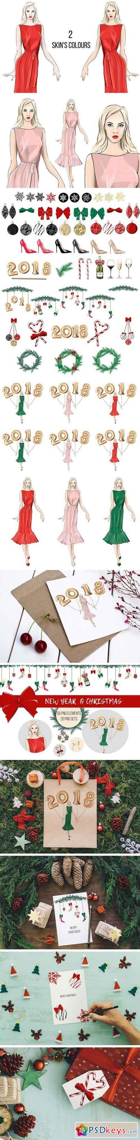 New Year & Christmas Clip Art 2072790