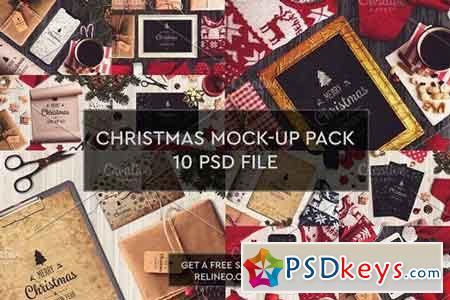 Christmas Mock ups 10 PSD Pack 2 2028974