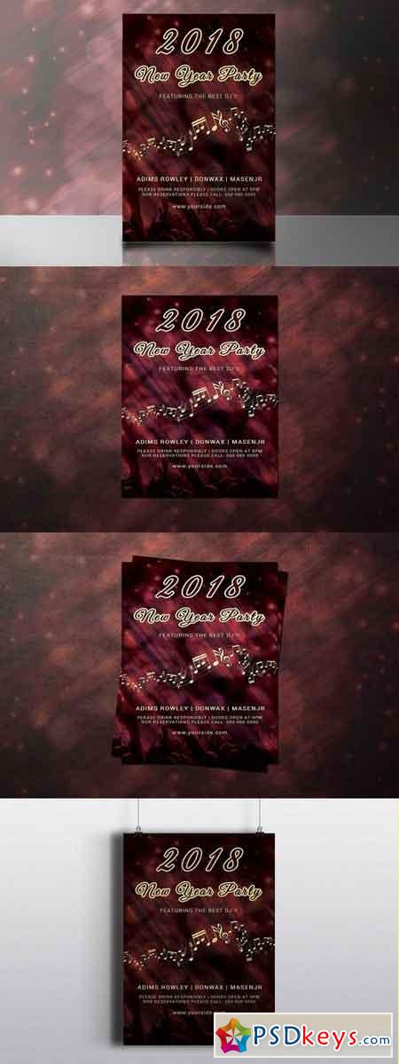 New Year Flyer Template V669 2026709