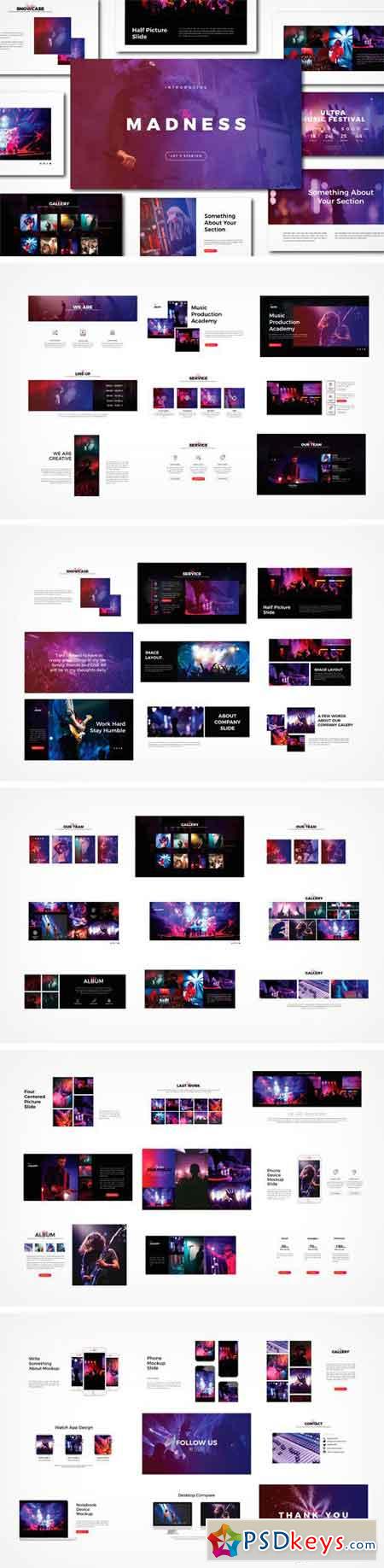 Madness Powerpoint Template 2066359