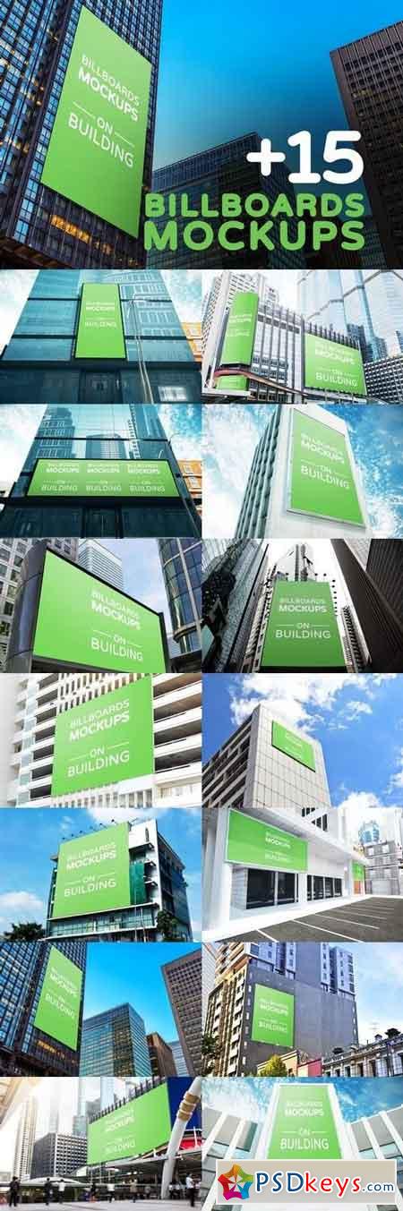 Billboards Mockup on Building Vol.2 1466183