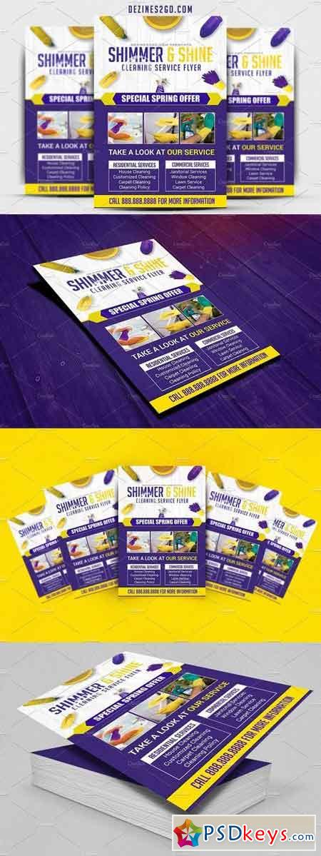 Cleaning Service Flyer Template 1916034