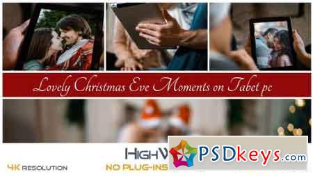Lovely Christmas Eve Moments on Tablet PC 20936057 - After Effects Projects