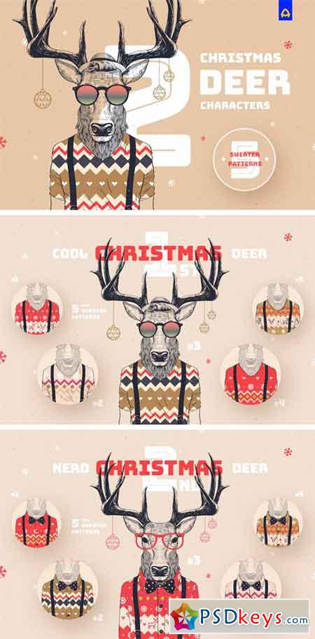 Christmas Deer Characters 2068294