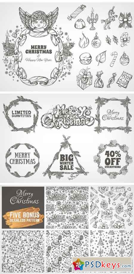 Merry Christmas Beautiful Design Kit 2072603
