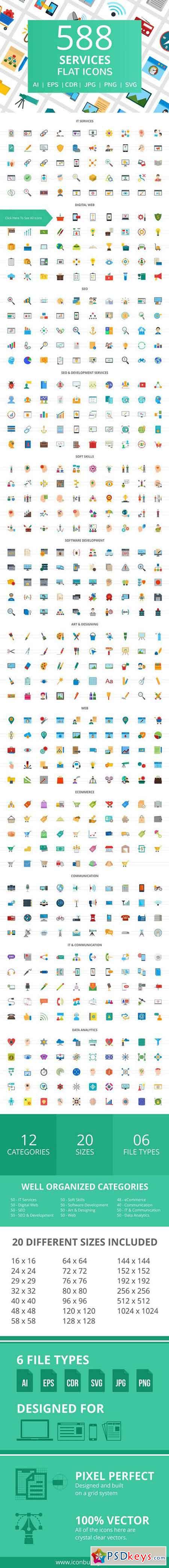 588 Services Flat Icons 2056091