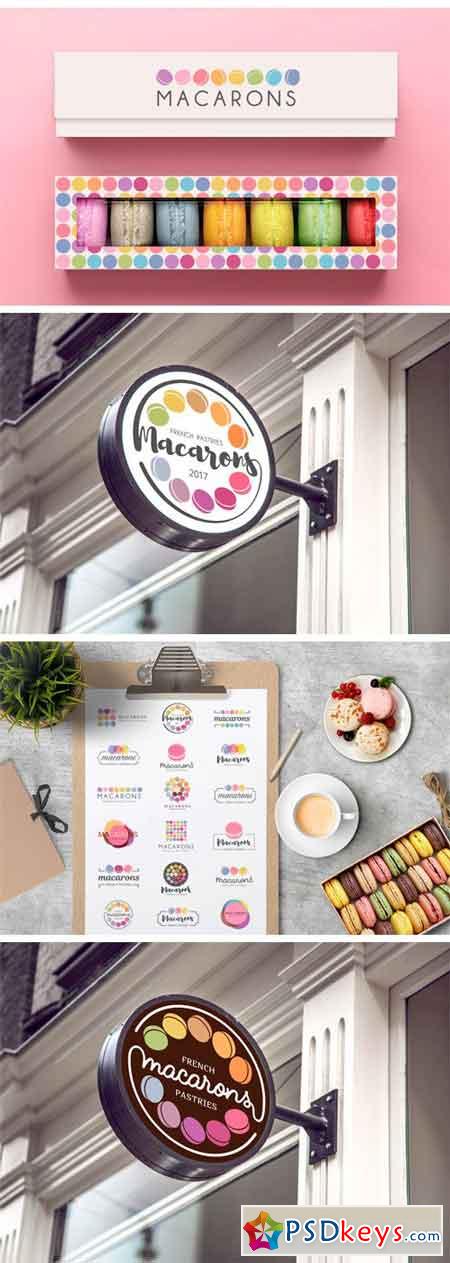 Macarons Logo Set 2114261