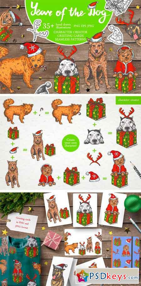 Vector Collection Year Of The Dog 2109928