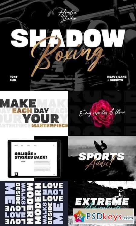 Shadow Boxing Font Duo 1890769