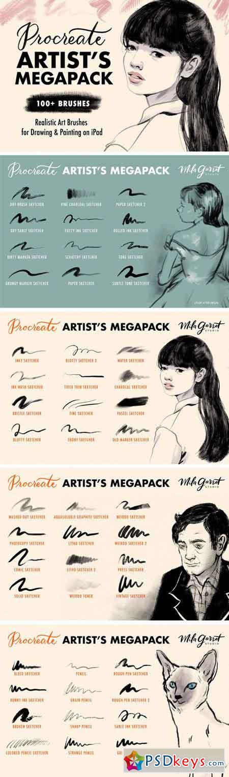 Procreate Brushes Artist's Megapack 2111100