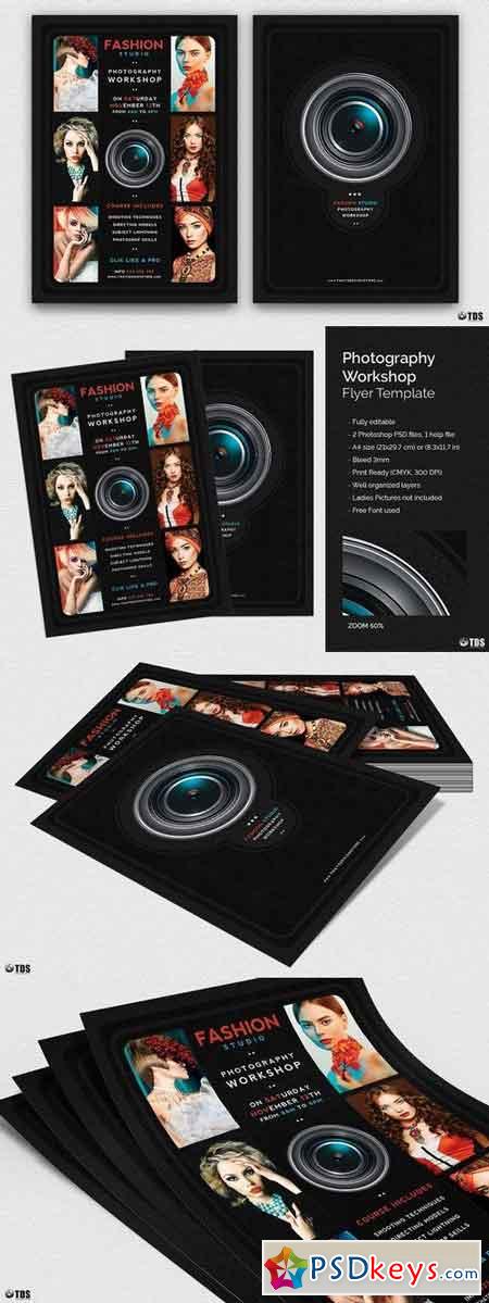 Photography Workshop Flyer Template 1856252