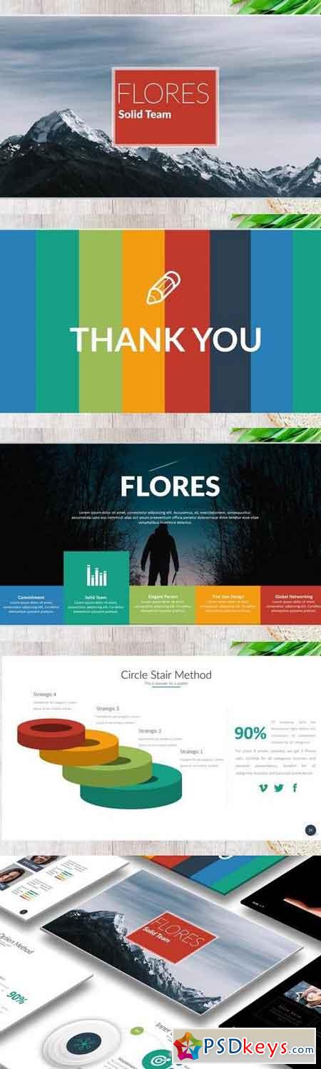 FLORES Powerpoint Template