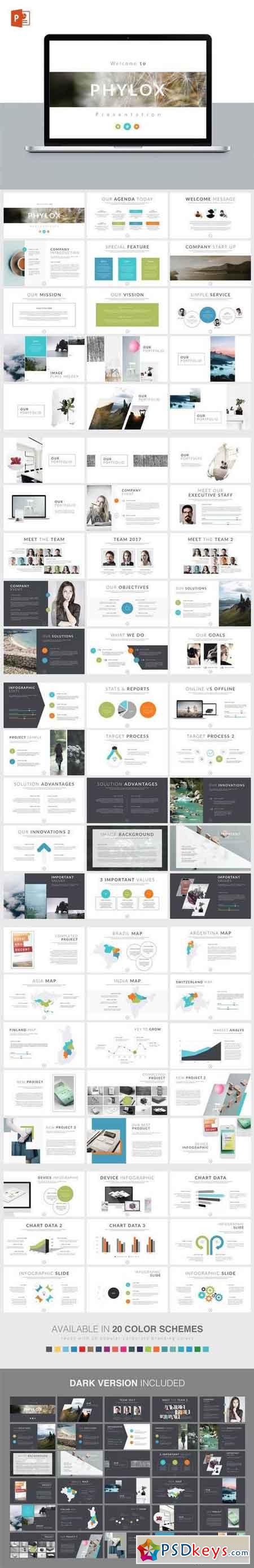 PHYLOX Maximal POWERPOINT Template 1800349
