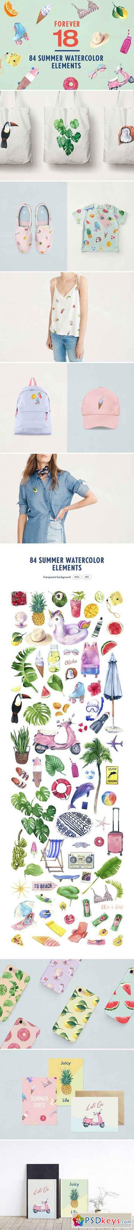 Forever 18 Summer Watercolor Bundle 2103229