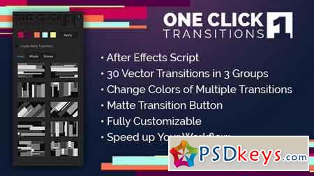 One Click Transitions Vol.1 19752559 - After Effects Projects