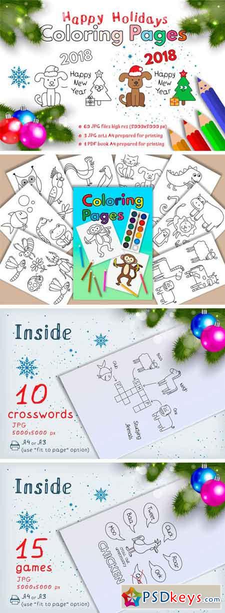 Happy Holidays Coloring Pages 2131939