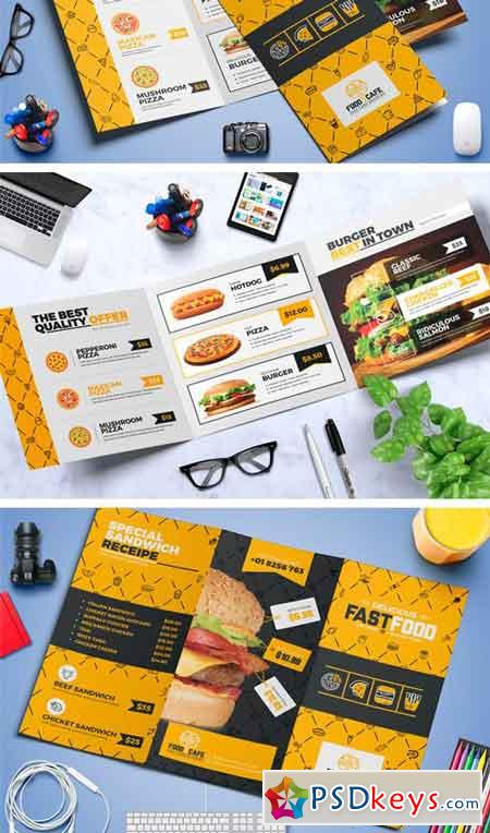 Fast Food Tri-Fold Brochure Template 2133600