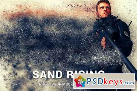 Sand Rising Photoshop Mock-ups 1902225