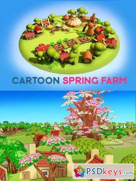 Cartoon Spring Farm 1265339