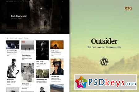 Outsider v1.0 - Wordpress Blog Theme 1781347