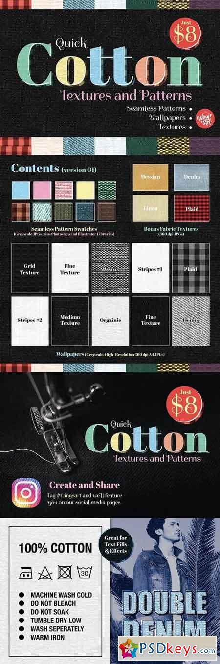 Quick Cotton Patterns and Textures 1798511
