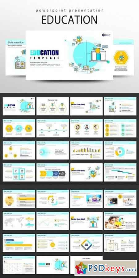 Education Icon PPT Template 1798030