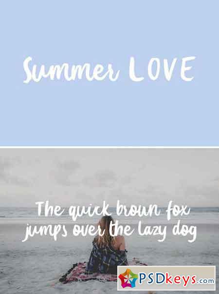 Summer Love Typeface 2102222