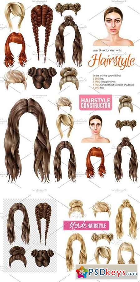 Sale! Female Hairstyle Set 2102159
