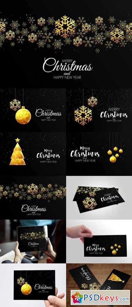 Christmas colorful greeting cards 2092909
