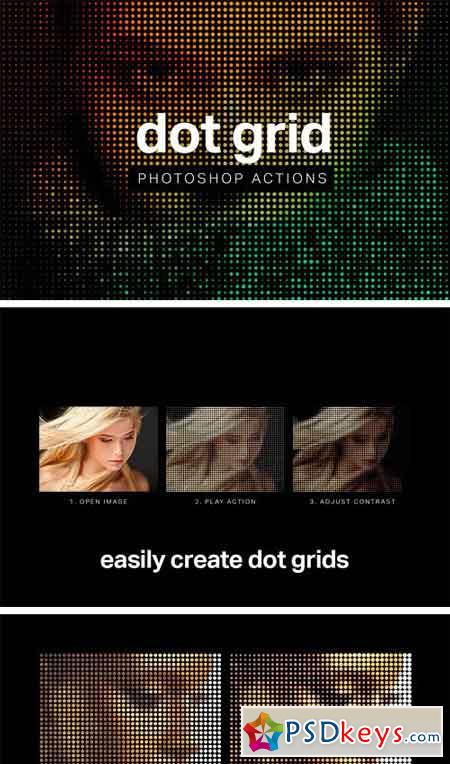 Dot Grid Photoshop Actions 2173006