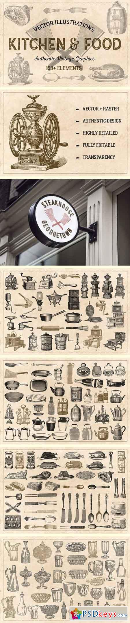 152 Vintage Kitchenware & Food 1799229