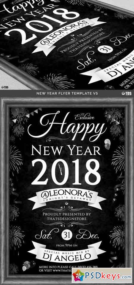 New Year Flyer Template V5 417789