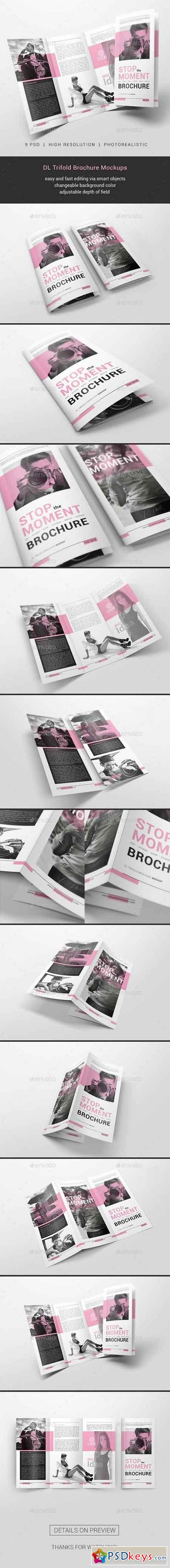 DL Trifold Brochure Mockups 21289220