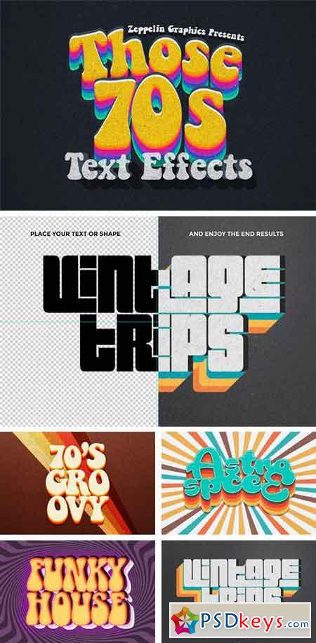 70s Text Effects for Photoshop 2200701