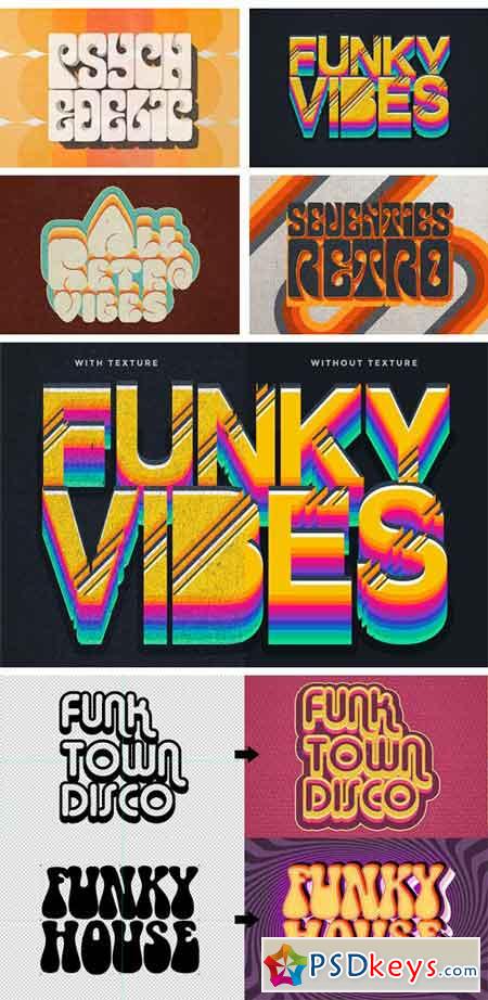 70s Text Effects for Photoshop 2200701