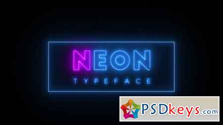 Neon Typeface - After Effects Projects