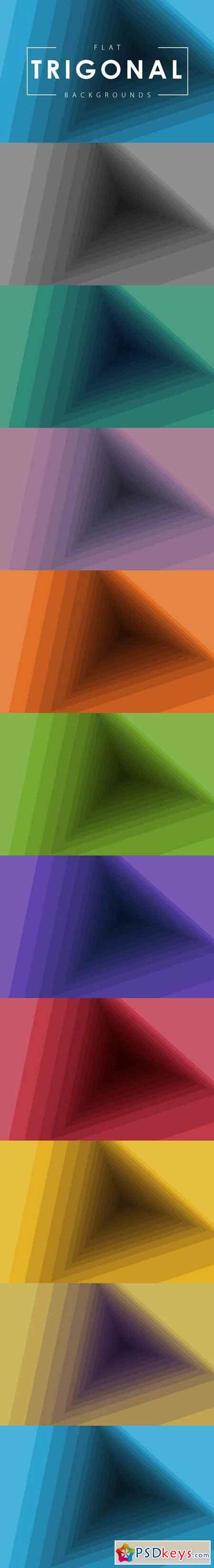 Flat Trigonal Backgrounds