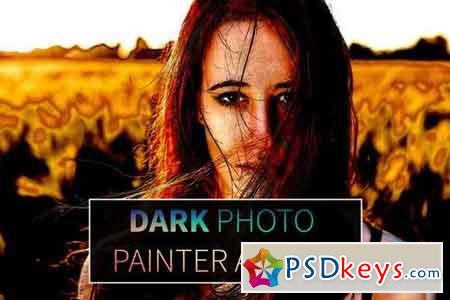 Trendy Dark Photo Painter Action