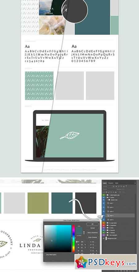 Brand Board Template Mood Board 2221894